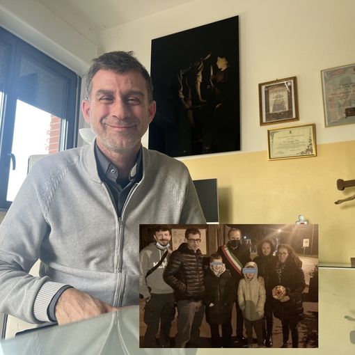 Don Giuseppe Tedesco e l'arrivo due anni fa: fece quasi 3mila chilometri con diversi volontari per portare qui i bimbi ucraini