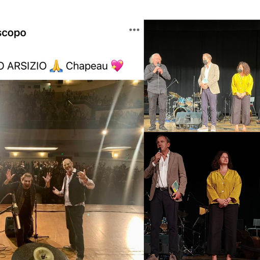 Il post di De Piscopo e le foto per cortesia della vicesindaco Maffioli