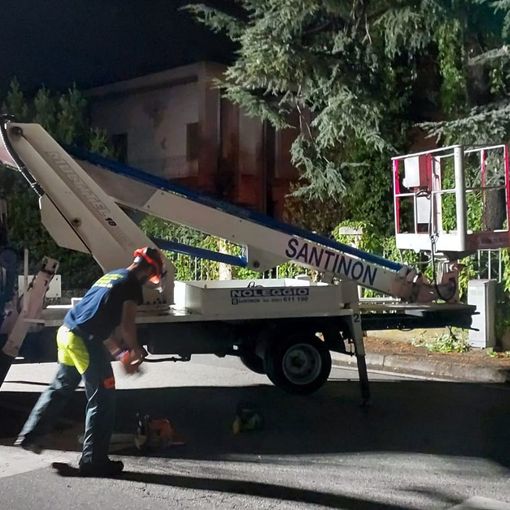 I lavori a Fagnano - foto dalla pagina del Comune