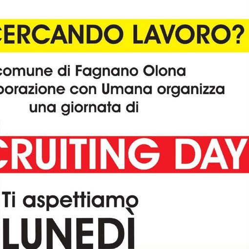 Giovani e non solo: a Fagnano il Comune &quot;convoca&quot; per aiutare a trovare un lavoro