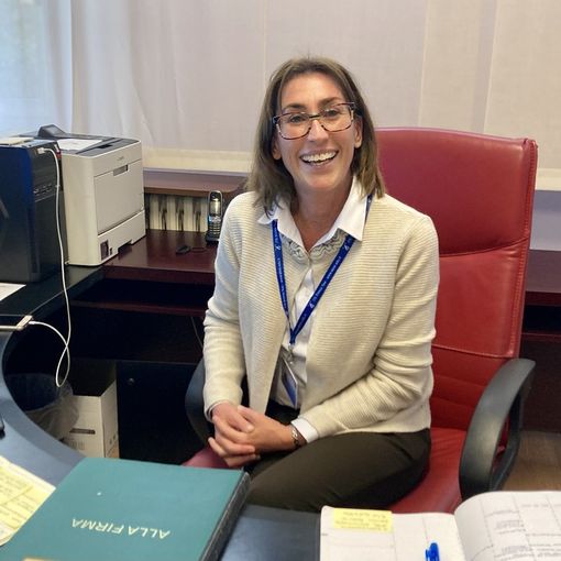 La dirigente scolastica Amanda Ferrario