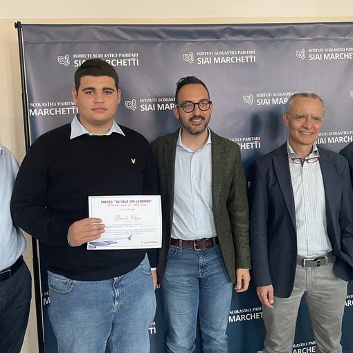 Premio “In volo con Leonardo”: terzo posto a Filippo Bianchi dell’Istituto Siai Marchetti di Busto Arsizio