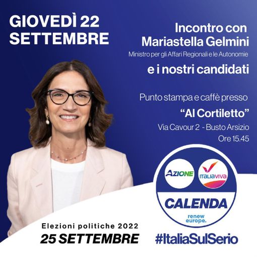 La ministra Gelmini incontra i cittadini a Busto