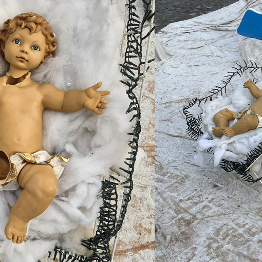 Un altro colpo al cuore: la statua di Gesù distrutta da bambini