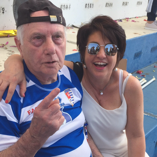 Giannino Gallazzi e la figlia Roberta allo Speroni