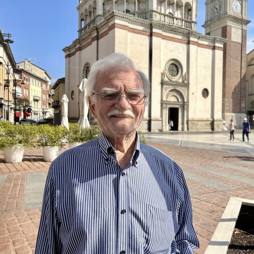 Ginetto Grilli in piazza Santa Maria