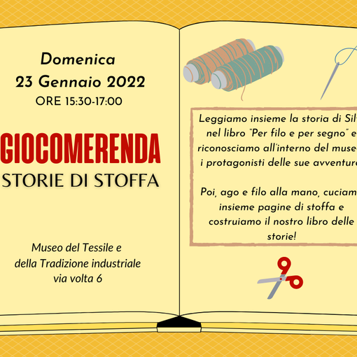 Al Museo del Tessile, la giocomerenda “Storie di stoffa”