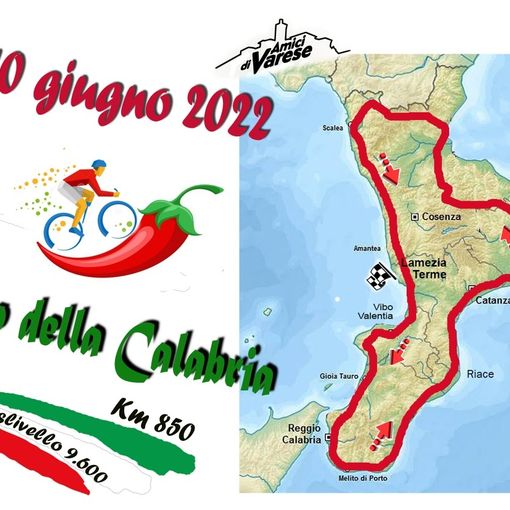 Catene oliate e gambe pronte: gli “Amici di Varese” inforcano la bici e pedalano in Calabria