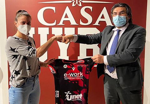 Lucia Bosetti con il &quot;pres&quot; Giuseppe Pirola