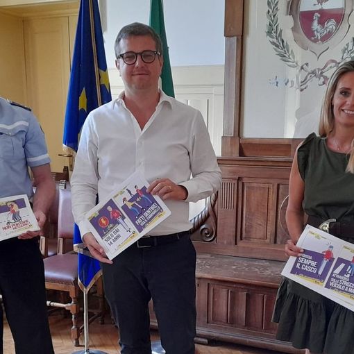 La presentazione della campagna per un uso responsabile dei monopattini