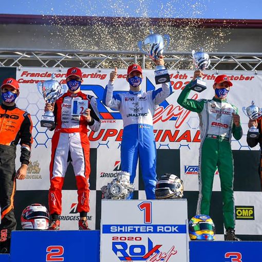 La premiazione della Shfter Rok 2020: Alessandro Buran sul gradino più alto del podio