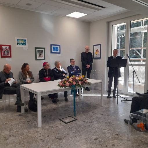Il presidente di Fondazione Bellora, Enrico Colombo, all'inaugurazione del centro autismo