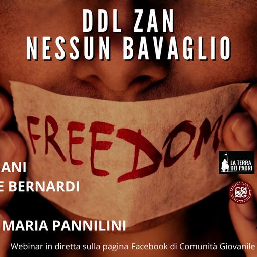Il “Ddl Zan” nel webinar di Comunità Giovanile