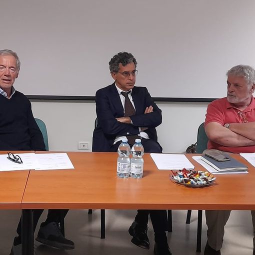 Da sinistra, Guido Bertolaso, Giovanni Pavesi, Eugenio Porfido