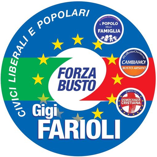 Il logo delle forze che sostengono il progetto dell'ex sindaco, Gigi Farioli, in vista delle prossime elezioni comunali