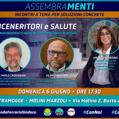 La candidata Amanda Ferrario discute di inceneritori con l’ex sindaco di Livorno Nogarin