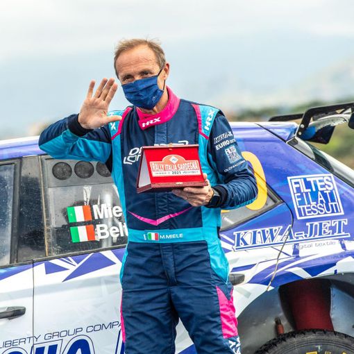 Mauro Miele in azione al Rally di Croazia