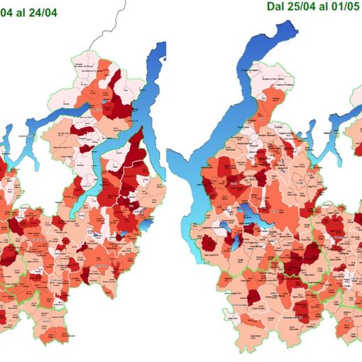 La mappa del Coronavirus nel Varesotto: Varese, Gallarate e Busto in calo, nel Lavenese l'incidenza più alta