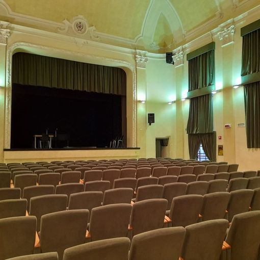 Il Teatro del Popolo, gestito dal Conservatorio di Gallarate e sede del convegno