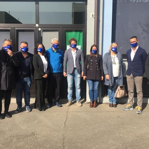 La Lega di Busto nella sede di corso Italia lancia i gazebo virtuali e parla di elezioni con Matteo Bianchi