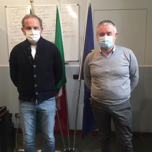 Il sindaco Antonelli con il coordinatore cittadino Nardi