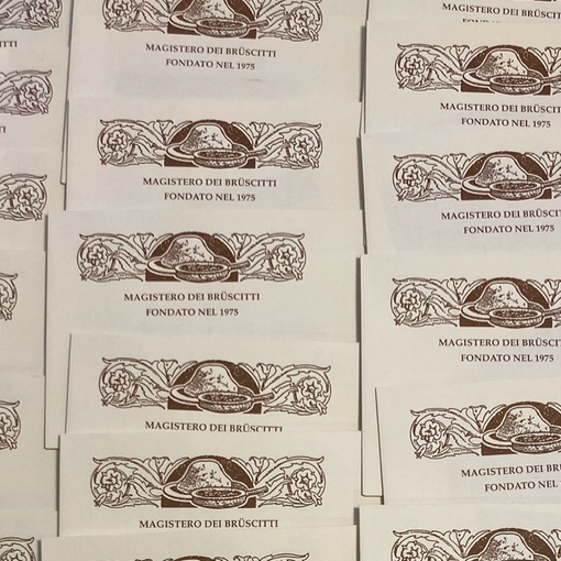 Le buste con i buoni spesa donate dal Magistero dei Bruscitti