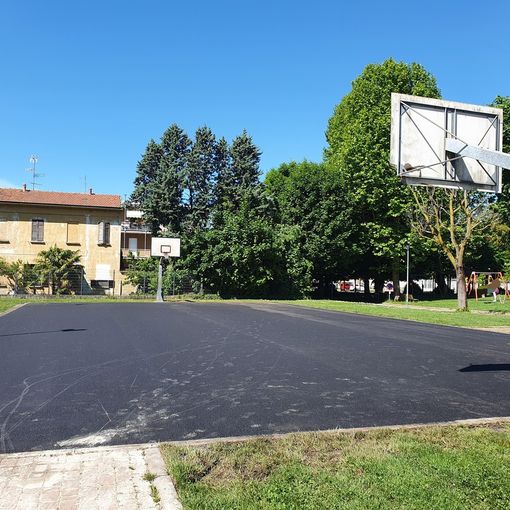 Sono iniziati i lavori al campo da basket di Borsano