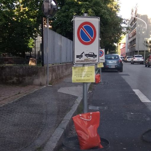 Busto, cartelli “dimenticati” a Sacconago