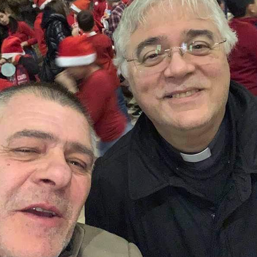 Don Nicola Ippolito con il sindaco Enrico Puricelli