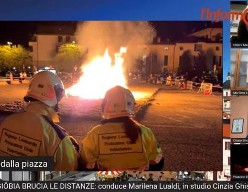 Le fiamme (qui a Busto Arsizio) hanno raccontato la voglia di tradizione e di battere il virus