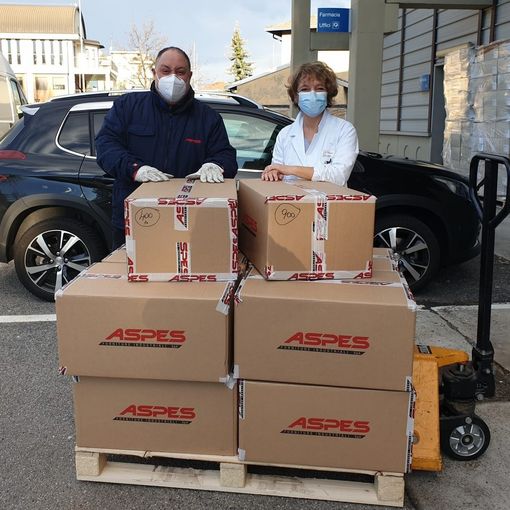 L’azienda Aspes dona ottomila mascherine all’ospedale di Busto
