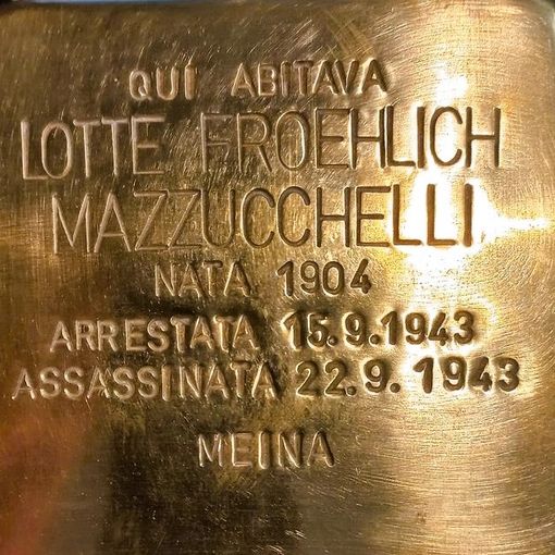Gallarate, pietra d’inciampo per Lotte Froehlich Mazzucchelli: posa il primo di ottobre