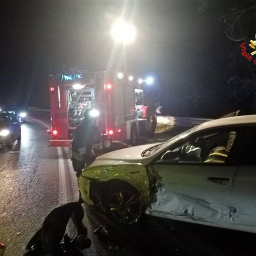 Le immagini dell'incidente avvenuto sulla Sp1 a Buguggiate