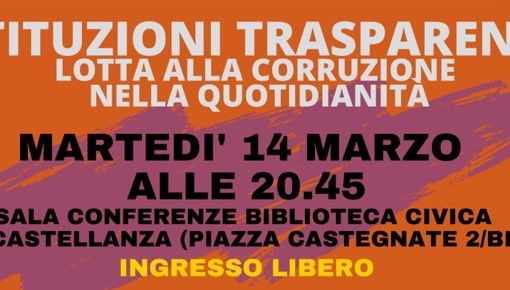 “Istituzioni trasparenti: lotta alla corruzione nella quotidianità”: un incontro per riflettere sulle mafie