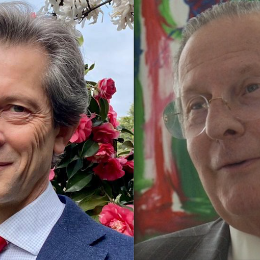 Michele Tronconi e accanto il papà Attilio, al quale è dedicato questo libro tra scienza e passione per l'impegno associativo