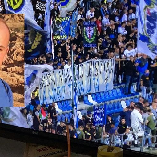 L'omaggio della Curva Nord a Cristian Tallarida