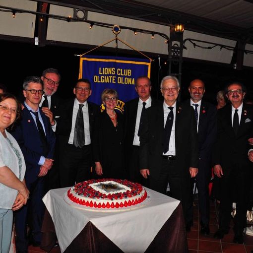 Lions Club Olgiate Olona, compleanno e passaggio del testimone