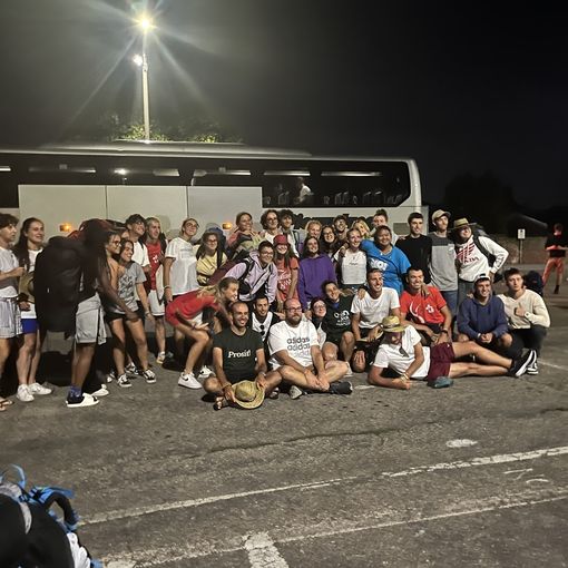 I ragazzi dei primi due pullman arrivati questa sera a Busto
