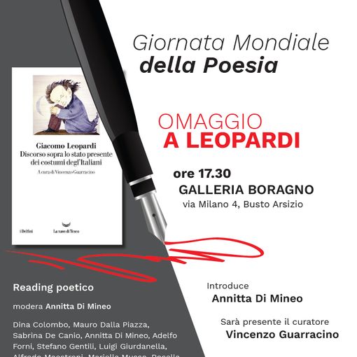 15-21 marzo: appuntamenti alla Galleria Boragno di Busto