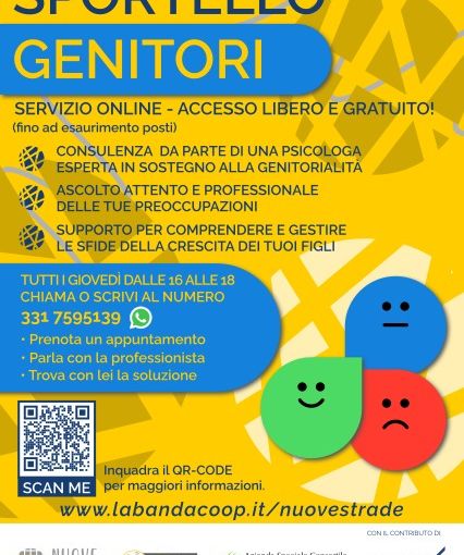 Sportello Genitori, un sostegno professionale nell'ambito del progetto “Nuove Strade”