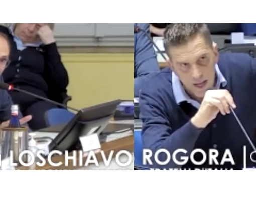 Da sinistra, l'assessore Loschiavo e il consigliere Rogora