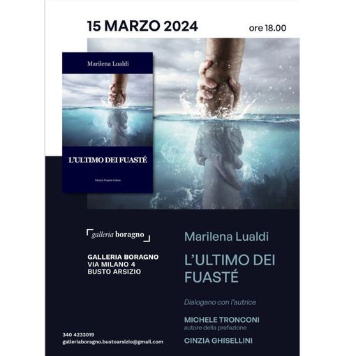 Marilena Lualdi presenta il suo nuovo libro alla galleria Boragno