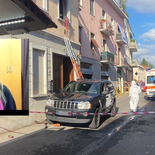 Il luogo dell'incendio e Luciana Zaro