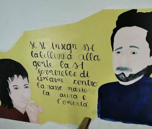 Murales su Peppino Impastato e Rita Atria a scuola per non dimenticare: «Ognuno deve fare il proprio dovere»