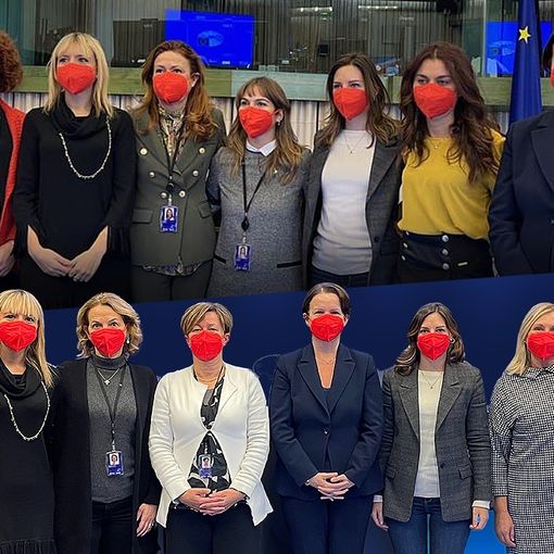 In Europa come a Busto, in aula con la mascherina rossa. Tovaglieri: «Il 25 novembre sia ogni giorno»