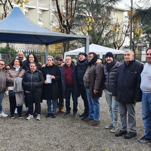 I volontari di Masd con gli assessori Reguzzoni e Cislaghi