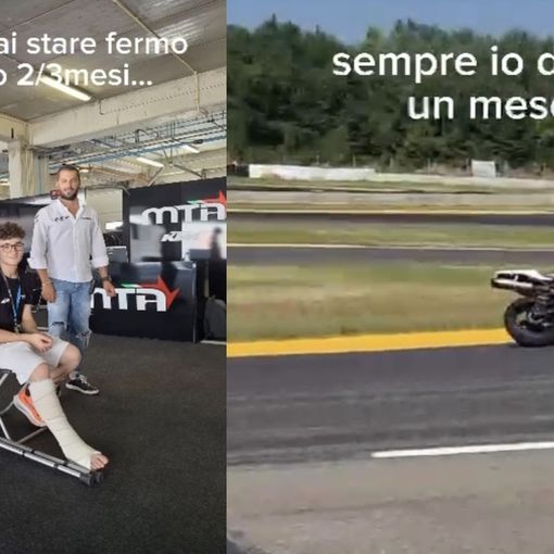 Leo batte anche la frattura: già in pista e a settembre sarà gara