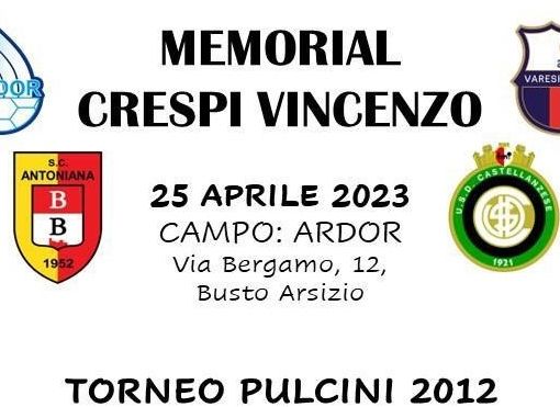 Quattro squadre in campo nel ricordo di mister Vincenzo Crespi