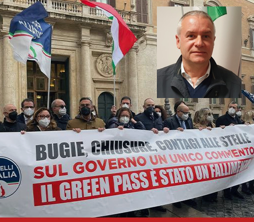 La manifestazione di Fdi a Roma e in alto Nardi