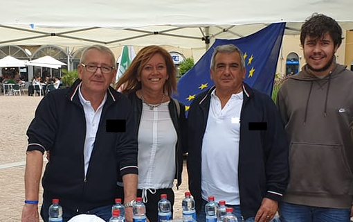 Federico Radice con Orazio Tallarida, Laura Rogora e Tiziano Canaglia